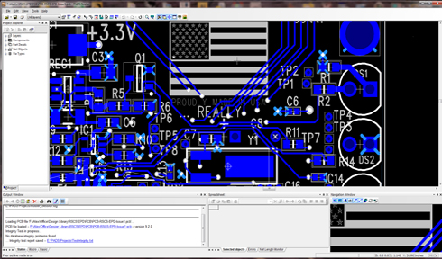Power PCB Layout Example Proudly Made In The USA Silkscreen